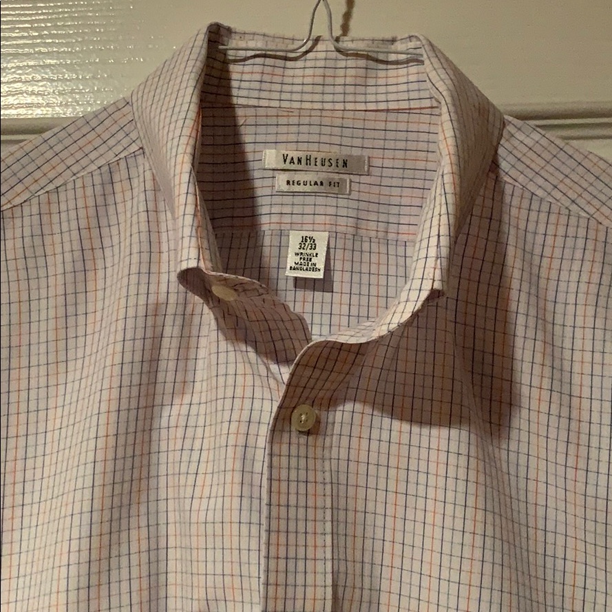 Van Heusen White Pattern Button Up